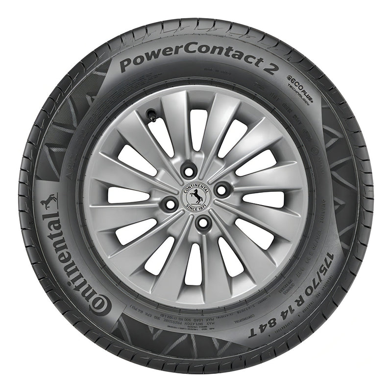 Kit 2 Pneus Continental Aro 14 Powercontact 2 175/70r14 84t Índice De Velocidade T