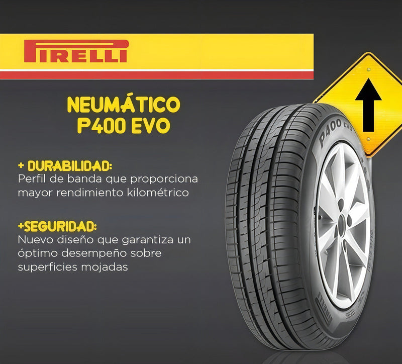 Kit de 4 pneus Pirelli P400 EVO P 175/65R14 82 H